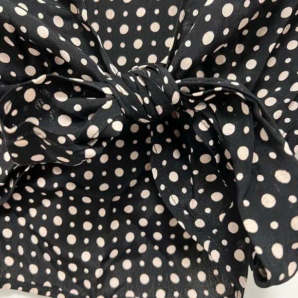 Urban Outfitters Polka Dot Tie Crop Top - Picture 2 of 4